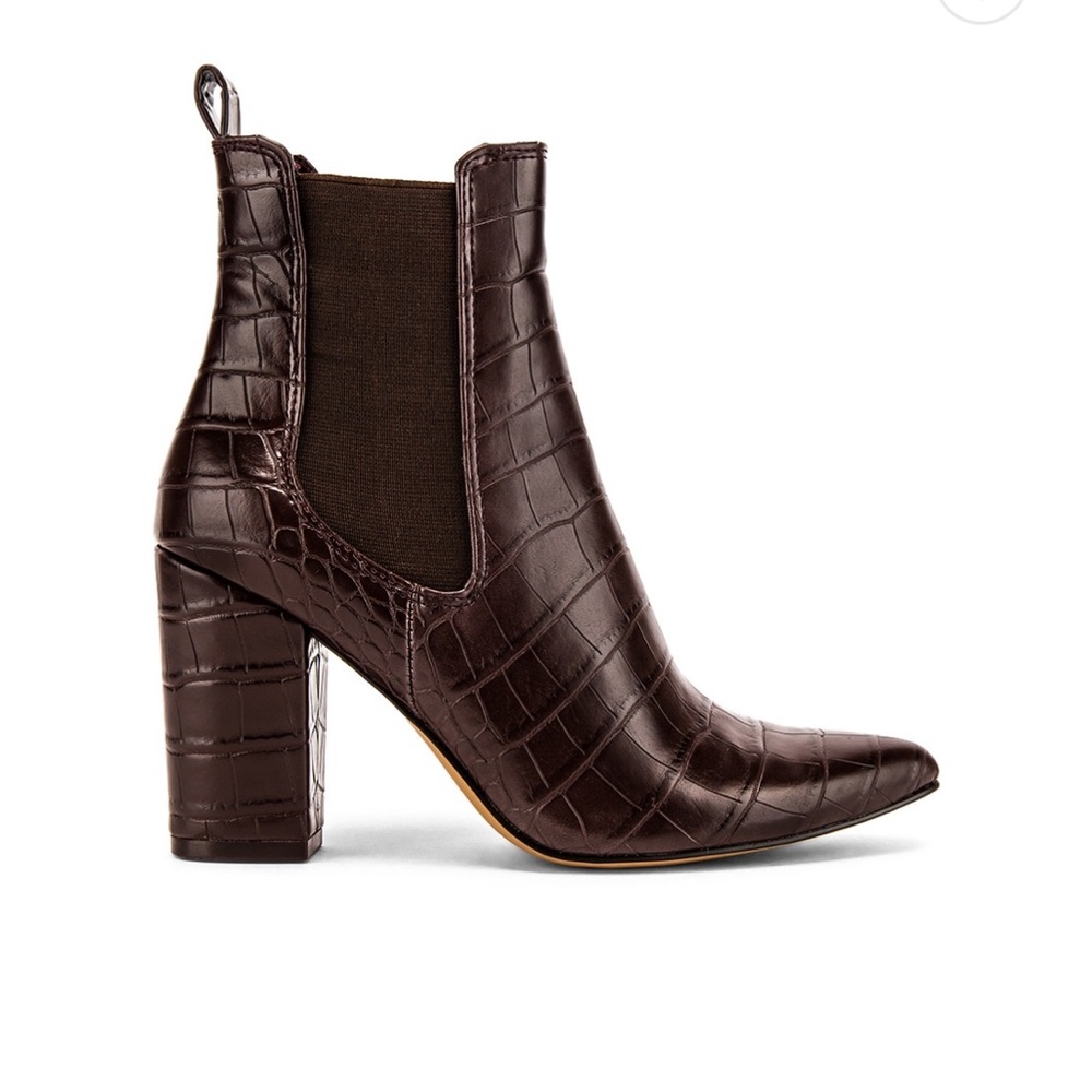 Steve Madden Burgundy Crocodile Bootie